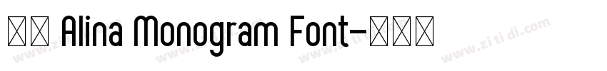 获取 Alina Monogram Font字体转换